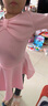 艾舞戈兒童舞蹈服女孩芭蕾舞裙女童秋冬加絨加厚練功考級服中國舞服裝 粉色-前領(lǐng)結-不帶內褲 120碼 身高105-110cm體重30-38斤 曬單實(shí)拍圖