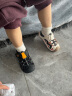 江博士（DR·KONG）夏季男童舒适潮流宝宝学步鞋透气幼儿童鞋 休闲包头国货儿童凉鞋 白/黑 25码 脚长约14.9-15.5 实拍图