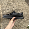 奧康男鞋冬季透氣休閑涼皮鞋男士一腳蹬舒適鏤空樂(lè )福鞋男款中年爸爸鞋 黑色 41 曬單實(shí)拍圖