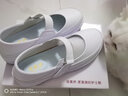 賓萊伊（BINLAIYI）護(hù)士鞋女增高春夏款平底輕便坡跟軟底舒適美容院醫(yī)護(hù)女輕便工作鞋 BLY8202經(jīng)典純白/單鞋 38 曬單實(shí)拍圖
