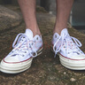匡威（Converse）1970s男女鞋經(jīng)典三星標低幫情侶帆布鞋運動(dòng)休閑板鞋學(xué)生鞋多巴胺 162065C  白低 39 /6 曬單實(shí)拍圖