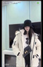 韓璐嬌（hanlujiao）大毛領(lǐng)派克羽絨棉服女2024冬季新款工裝連帽加厚保暖棉襖棉衣外套 米白色 M 曬單實(shí)拍圖