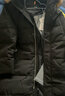 GXG男裝 三防面料大毛領(lǐng)中長款羽絨服男羽絨服保暖外套23冬新款 黑色 M 曬單實拍圖
