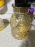 全度玻璃冷水壺家用涼白開(kāi)水壺耐高溫玻璃大容量冰水壺涼水杯套裝 菱形壺2000ML 曬單實(shí)拍圖