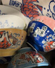 美濃燒（Mino Yaki）日本進(jìn)口兔子飯碗套裝釉下彩餐具家用 和風(fēng)鯛魚(yú)高腳碗禮盒 4.5英寸濃花兔飯碗5件套 曬單實(shí)拍圖