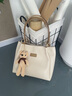 紀詩(shī)哲（GIEVSZHE）包包女包輕奢品牌單肩包女士手提托特包 生日女神節禮物送老婆 【米白色】現貨當天發(fā) 精美禮盒裝 曬單實(shí)拍圖