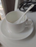 錦鳯锦凤骨瓷咖啡杯碟景德镇欧式简约咖啡套具矮 咖啡杯一杯一碟1勺 纯白澳式杯碟套装 实拍图