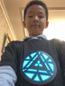 健威神發(fā)光鋼鐵俠衣服 反應堆短袖T恤led聲控復仇者聯(lián)盟戰衣抖音周邊體 鋼鐵俠三代(聲控) XXS(145-150cm) 曬單實(shí)拍圖