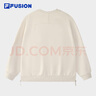 FILA FUSION斐樂(lè )潮牌情侶款套頭衛衣2025冬寬松加絨針織上衣 曬單實(shí)拍圖