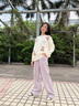 優(yōu)優(yōu)1點(diǎn)（Yoyo one）女童窄版闊腿褲秋冬加絨加厚中大童女孩洋氣直筒運(yùn)動(dòng)休閑褲子兒童 15077淺咖（升級(jí)款抗起球加絨） 150cm 曬單實(shí)拍圖