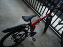 麥希折疊山地自行車(chē)男變速學(xué)生單車(chē)女式成年越野賽車(chē)城市通勤單車(chē) 麥希路虎輻條頂配-紅色 24寸21速(建議145-170cm) 曬單實(shí)拍圖