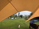 MPPMCK六角云頂天幕帳篷戶(hù)外露營(yíng)野餐團建防雨防曬營(yíng)地超大野營(yíng)遮陽(yáng)天幕 米黃單峰大號10*10*4米600D牛津布 曬單實(shí)拍圖
