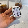 PENC IWATCH適用蘋(píng)果手表apple watch s9/8/7新款一體表帶運動(dòng)iwatch6/5/4非原裝se2男女裝甲創(chuàng  )意表殼專(zhuān)用配件 電子風(fēng)-云霧白【一體表帶】 42/44/45mm表盤(pán)通用 曬單實(shí)拍圖