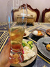 VINOS高端玻璃收腰啤酒杯家用大容量扎啤杯創(chuàng)意帶杯架精釀啤酒杯高顏值 杯架+金箔收腰杯大號6只480ml 曬單實拍圖