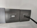 STSBEN墻壁暗裝多媒體hdmi面板免焊直插電視電腦4K視頻高清線(xiàn)HDMI插座面 【灰色】一位高清插座（直插） 曬單實(shí)拍圖