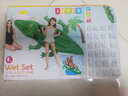 INTEX加厚兒童水上充氣坐騎女神浮排浮床玩具獨角獸座騎動物造型游泳圈 大鱷魚坐騎 曬單實拍圖