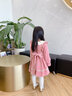 安妮優(yōu)兒（Anneyol）女童連衣裙秋季2025新款秋裝小女孩秋冬裙子兒童洋氣女童裝公主裙 粉色 100 曬單實(shí)拍圖