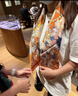 愛(ài)馬仕（HERMES）絲巾 四季的加冕 方巾手工卷邊斜紋真絲方巾 女款節日送禮 橙色 H003903S 21 90*90cm 曬單實(shí)拍圖