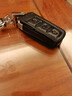 豫翎適用于大眾CC鑰匙包邁騰B7真皮鑰匙套邁騰B8遙控鎖匙扣高檔保護殼 J款黑色+扣）17款以前插鑰匙啟動(dòng) 曬單實(shí)拍圖