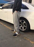 雅鹿風(fēng)衣男連帽外套中長款秋季衣服男裝男士夾克大碼衣服休閑寬松大衣 灰色 XL 曬單實(shí)拍圖