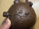 吟香茗宜興紫砂壺名家王德明純?nèi)止夭杈呒矣门莶鑹卦V紫泥大松鼠壺 曬單實(shí)拍圖