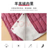 麓格立秋冬內(nèi)搭女士加絨保暖馬甲女士羽絨棉背心羊羔絨坎肩短款保暖背心 粉紅色XXL【建議100-120斤】 曬單實拍圖