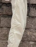 NASA WASSUP官方潮牌聯(lián)名休閑褲男夏秋季系帶冰絲褲垂感束腳褲男士休閑九分褲 卡其色 L （建議125-140斤） 曬單實拍圖