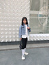 阿米艾（amiai）女童鞋秋冬季新款兒童運(yùn)動(dòng)鞋小女孩加絨老爹鞋中大童小女孩二棉鞋 米灰色 33 碼/鞋內(nèi)長(zhǎng)約21cm 曬單實(shí)拍圖