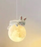 頓家兒童房壁燈卡通創(chuàng)意北歐現(xiàn)代簡(jiǎn)約宇航員月球小熊小白兔臥室床頭燈 壁掛式小白兔配三色光源 曬單實(shí)拍圖