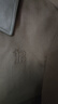 太平鳥(niǎo)男裝皮質(zhì)拼接呢夾克冬潮流羊毛外套男翻領(lǐng)寬松茄克 咖黃色（寬松） XL 曬單實(shí)拍圖