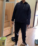 安踏（ANTA）外套男士秋冬新款連帽保暖抓絨風衣戶外跑步衛(wèi)衣防風運動夾克男 基礎黑【加絨】 L /175 曬單實拍圖