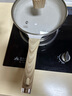 菲斯勒（FEiSLE）火山巖白麥飯石不粘鍋炒鍋平底煎鍋奶鍋大容量全灶通用2-4人帶蓋 24CM火山巖麥?zhǔn)徽臣邋?24cm 曬單實(shí)拍圖