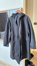 GXG男裝時(shí)尚寬松連帽風(fēng)衣外套男士24年秋季新品 黑色 170/M 曬單實(shí)拍圖