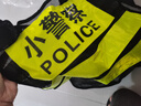 梔潔 警察兒童服裝警官服警察服黑貓警長(cháng)帽子交警大蓋帽寶寶電動(dòng)玩具槍套裝幼兒園男孩 大蓋帽+反光甲 2-5歲 曬單實(shí)拍圖