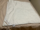 富安娜夕月 100%蚕丝被子 全棉面料空调被 夏凉被 4.5斤 230*229cm 白色 实拍图