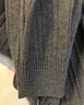 太平鳥(niǎo)女裝針織衫miu系圓領(lǐng)開(kāi)衫女秋裝品質(zhì)軟糯針織上衣 灰色 S 曬單實(shí)拍圖