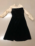 歌莉婭（GOELIA）服裝絲絨拼接黑色假兩件長袖連衣裙女小黑裙子1B1R4K770 00B黑色 M 曬單實拍圖