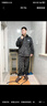 雅鹿珊瑚絨睡衣男冬季加絨加厚男士家居服套裝2025新款秋冬男款法蘭絨 NSJLY-KS17深灰雪花絨K字標男 3XL 男(170-200斤) 曬單實(shí)拍圖