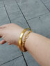 明牌珠寶生日禮物 足金黃金光板匠心素圈手鐲女款送老婆AFI0037工費500 足金手鐲 約 5.8直徑 約18.17克 曬單實(shí)拍圖