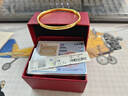 中國(guó)黃金（CHINA GOLD）足金LUCK幸運(yùn)四葉草黃金手鐲金鐲子送女友老婆生日禮物 金重約5.2g 54#【送玫瑰禮盒】【今/次日達(dá)】 曬單實(shí)拍圖