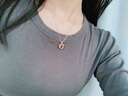 Vana愛(ài)的記憶100種我愛(ài)你銀投影項鏈女生日禮物送女朋友老婆 愛(ài)的記憶項鏈玫色（專(zhuān)屬禮盒） 曬單實(shí)拍圖