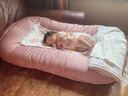 三美嬰床中床嬰兒便攜式嬰兒床寶寶新生兒防壓神器仿生bb床仿生床大 貝殼白+透氣蚊帳 曬單實(shí)拍圖