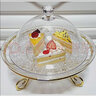 益馨榮塑料蛋糕罩 透明圓形甜點(diǎn)蛋糕托盤(pán)面包展示盤(pán) 品嘗水果試吃盤(pán)帶蓋 25CM果盤(pán)+26CM 亞克力蓋 曬單實(shí)拍圖