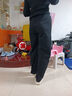 紅妝聚美秋冬加絨闊腿褲子女士運動(dòng)褲加絨休閑褲高腰直筒寬松衛褲顯瘦褲子 潮流香蕉褲【黑色加絨】 L 【建議105-125斤】 曬單實(shí)拍圖