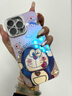 圣圖朗高級(jí)感藍(lán)光叮當(dāng)貓iphone15新款蘋果16手機(jī)殼13可愛(ài)情侶14promax卡通女Mate60帶鏡頭膜12華為11全包 閃粉鏡頭膜 點(diǎn)鉆吐舌頭叮當(dāng)貓-粉色 iPhone 15 Pro Max 曬單實(shí)拍圖