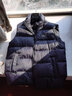 鴨鴨（YAYA）羽絨馬甲短款立領(lǐng)保暖商務(wù)休閑百搭外穿羽絨馬夾輕薄羽絨服外套PG 藏青色 3XL (190) 曬單實(shí)拍圖
