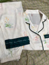 達(dá)芬奇密碼睡衣女春秋夏季2025新款仿真冰雪絲長袖女士睡衣居家服套裝可外穿 清花微雨 L （推薦100-120斤） 曬單實(shí)拍圖