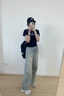 凱恩拉迪（Ken Radi）厚底老爹鞋女2024春秋季新款小白鞋少女增高小個子復古粉色運動鞋 粉色 35 225mm 曬單實拍圖