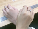 銀千惠925銀情侶對(duì)戒男女士一對(duì)戒子時(shí)尚求婚七夕情人節(jié)生日禮物送女友 +單拍不發(fā)貨 精美禮盒 曬單實(shí)拍圖
