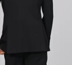 杰帝梵（J.D.V）男裝戧駁領雙排扣通勤正裝西裝結婚新郎伴郎服禮服西服外套 黑色 L 180/100B(03) 曬單實拍圖